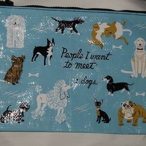 Blue Q Yellow Kangaroo Print Bag